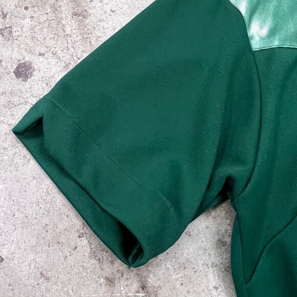 True Vintage Hilton Chainstitch Myrtle School Street Jeep Green Bowling Shirt 38 - Picture 6 of 11